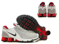 nike shox turbo+ 10 rival gray noir red pour hommes